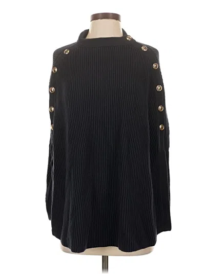 Pre-owned Talbots Turtleneck Sweater In Black