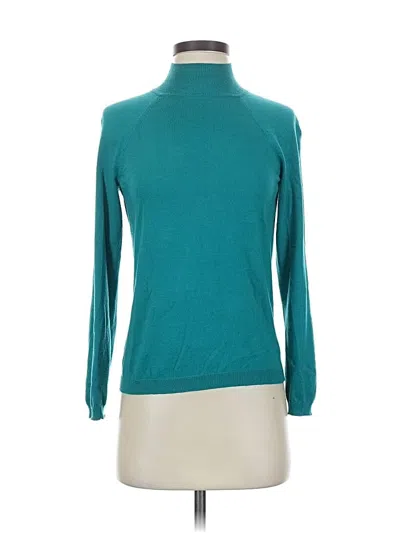 Pre-owned Talbots Turtleneck Sweater In Blue