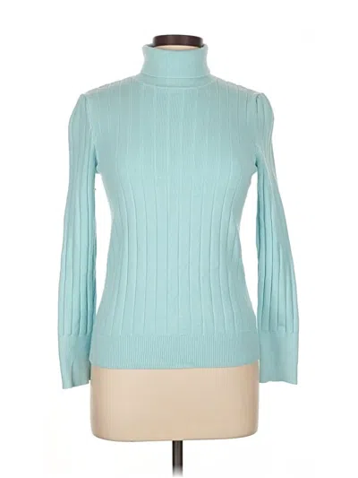 Pre-owned Talbots Turtleneck Sweater In Blue