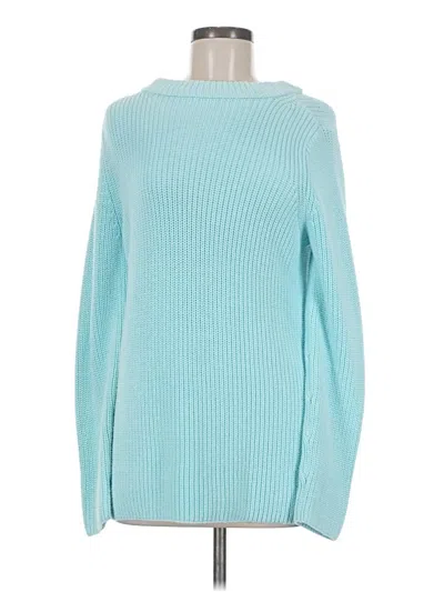 Pre-owned Talbots Turtleneck Sweater In Blue