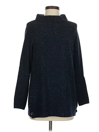 Pre-owned Talbots Turtleneck Sweater In Blue