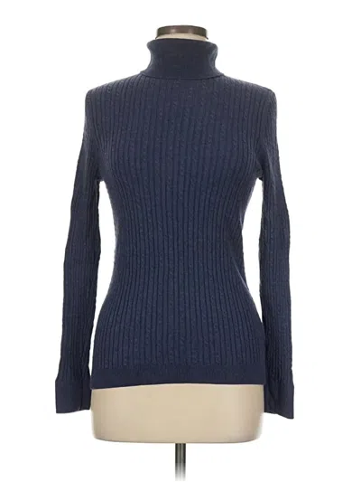 Pre-owned Talbots Turtleneck Sweater In Blue