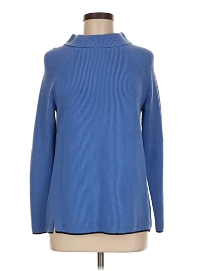 Pre-owned Talbots Turtleneck Sweater In Blue
