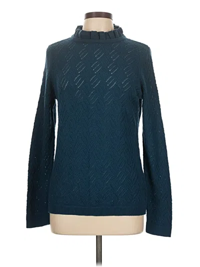 Pre-owned Talbots Turtleneck Sweater In Blue