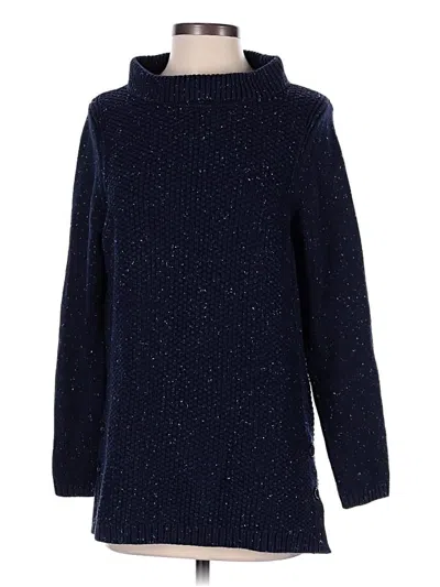 Pre-owned Talbots Turtleneck Sweater In Blue