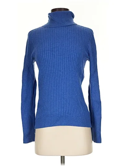 Pre-owned Talbots Turtleneck Sweater In Blue