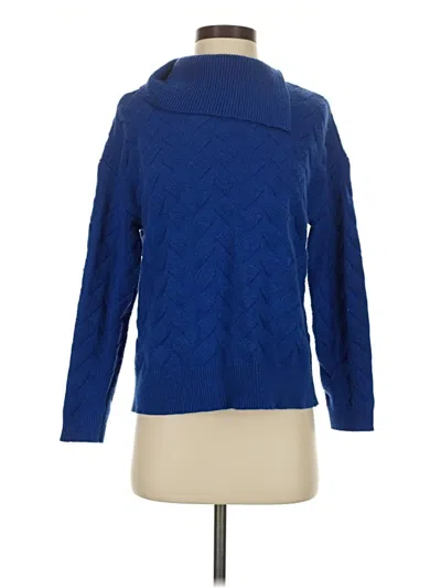 Pre-owned Talbots Turtleneck Sweater In Blue