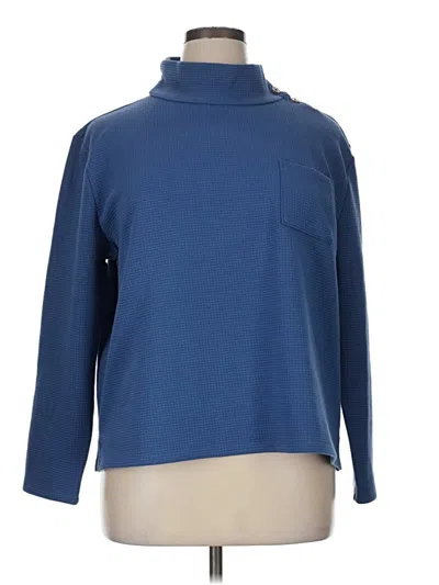 Pre-owned Talbots Turtleneck Sweater In Blue