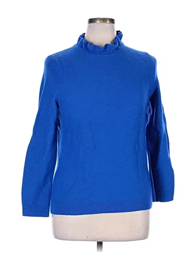Pre-owned Talbots Turtleneck Sweater In Blue