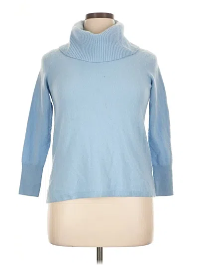 Pre-owned Talbots Turtleneck Sweater In Blue