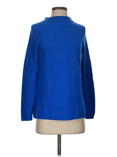 Pre-owned Talbots Turtleneck Sweater In Blue