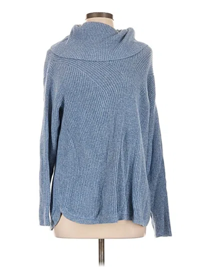 Pre-owned Talbots Turtleneck Sweater In Blue