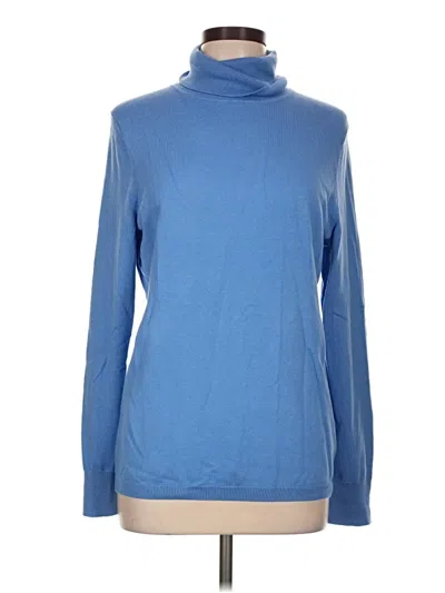 Pre-owned Talbots Turtleneck Sweater In Blue
