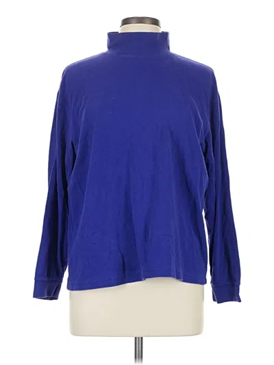 Pre-owned Talbots Turtleneck Sweater In Blue