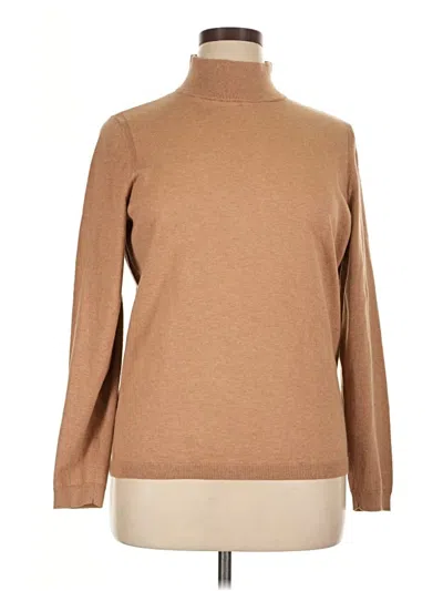 Pre-owned Talbots Turtleneck Sweater In Brown