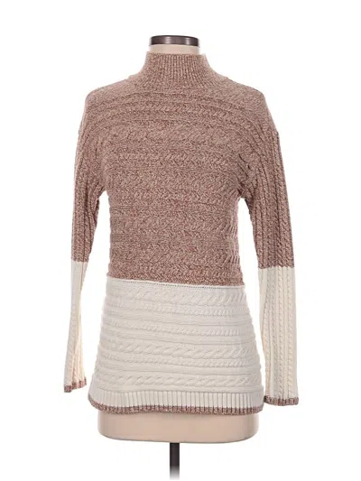 Pre-owned Talbots Turtleneck Sweater In Brown