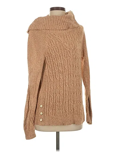 Pre-owned Talbots Turtleneck Sweater In Brown