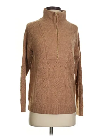 Pre-owned Talbots Turtleneck Sweater In Brown