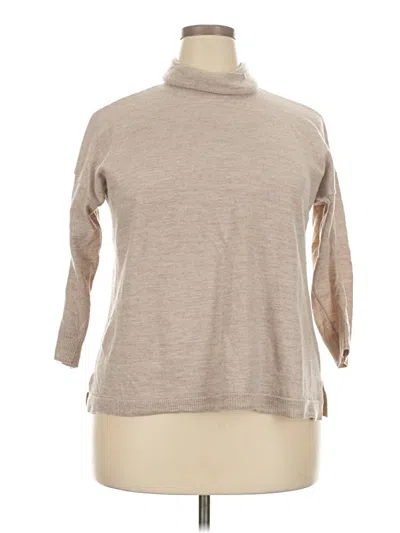 Pre-owned Talbots Turtleneck Sweater In Brown