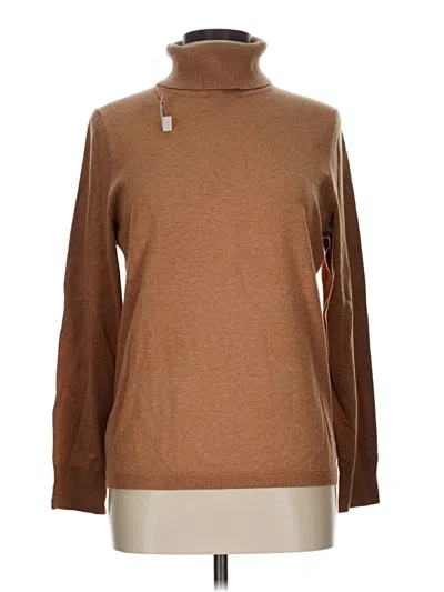 Pre-owned Talbots Turtleneck Sweater In Brown