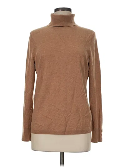 Pre-owned Talbots Turtleneck Sweater In Brown