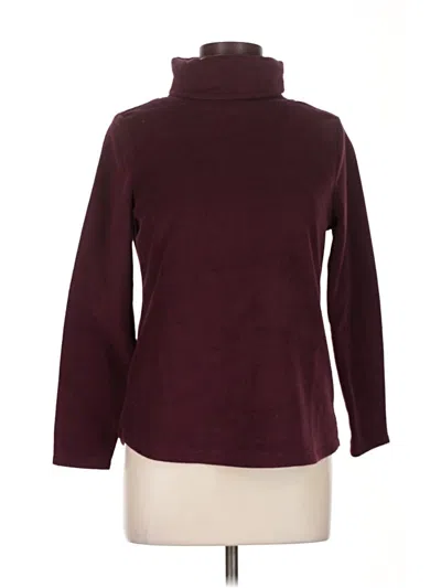 Pre-owned Talbots Turtleneck Sweater In Burgundy