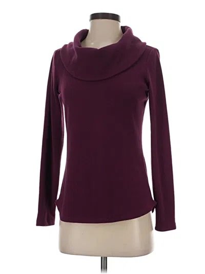 Pre-owned Talbots Turtleneck Sweater In Burgundy