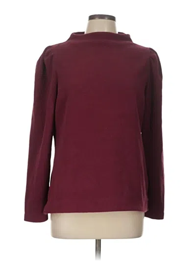 Pre-owned Talbots Turtleneck Sweater In Burgundy
