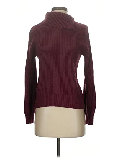 Pre-owned Talbots Turtleneck Sweater In Burgundy