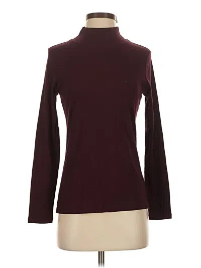 Pre-owned Talbots Turtleneck Sweater In Burgundy