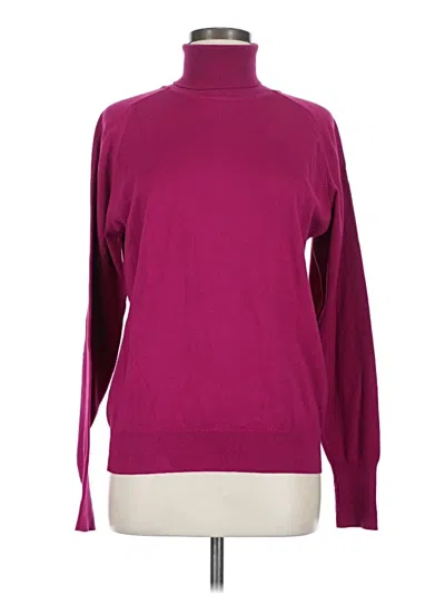 Pre-owned Talbots Turtleneck Sweater In Burgundy