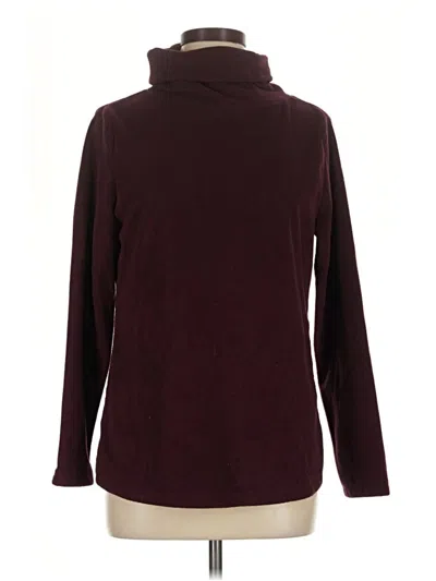 Pre-owned Talbots Turtleneck Sweater In Burgundy