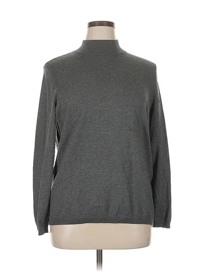 Pre-owned Talbots Turtleneck Sweater In Gray