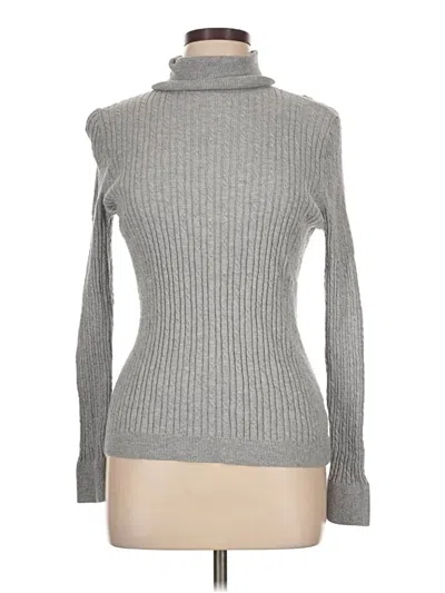 Pre-owned Talbots Turtleneck Sweater In Gray