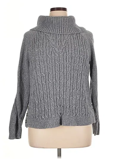 Pre-owned Talbots Turtleneck Sweater In Gray
