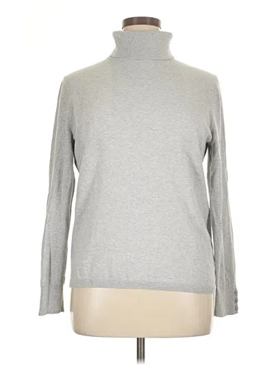 Pre-owned Talbots Turtleneck Sweater In Gray