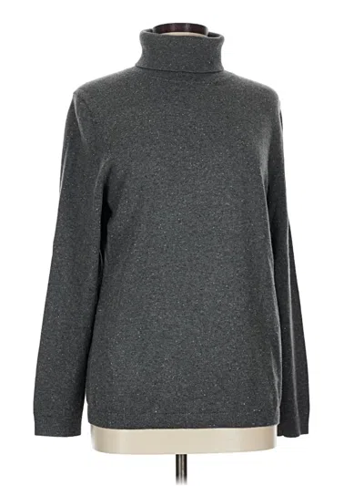 Pre-owned Talbots Turtleneck Sweater In Gray