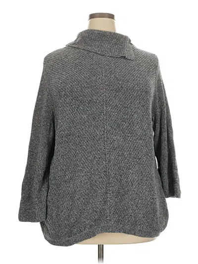 Pre-owned Talbots Turtleneck Sweater In Gray