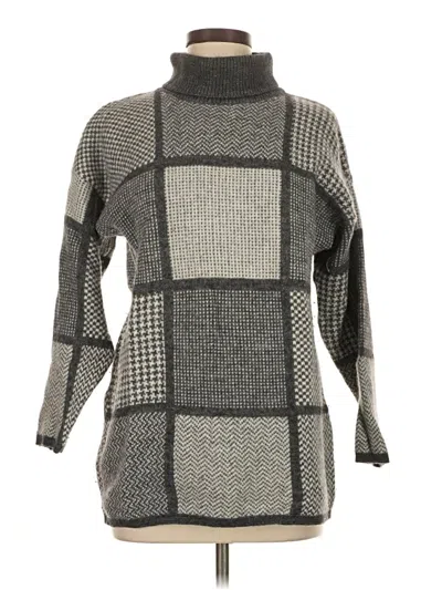 Pre-owned Talbots Turtleneck Sweater In Gray
