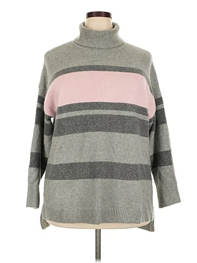 Pre-owned Talbots Turtleneck Sweater In Gray