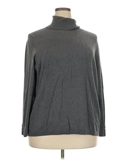 Pre-owned Talbots Turtleneck Sweater In Gray