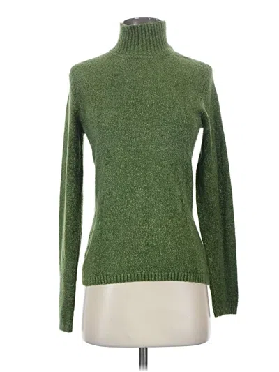 Pre-owned Talbots Turtleneck Sweater In Green