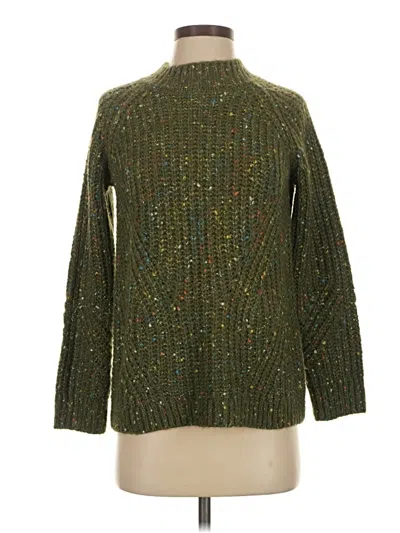 Pre-owned Talbots Turtleneck Sweater In Green