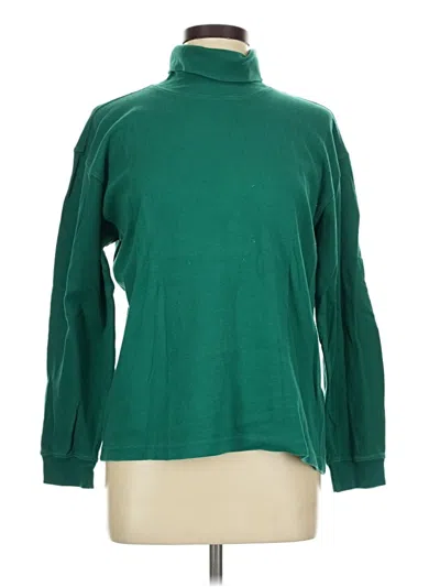 Pre-owned Talbots Turtleneck Sweater In Green