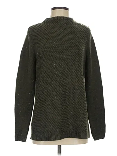 Pre-owned Talbots Turtleneck Sweater In Green