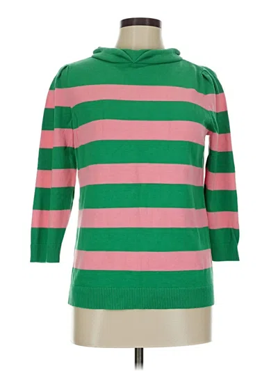 Pre-owned Talbots Turtleneck Sweater In Green