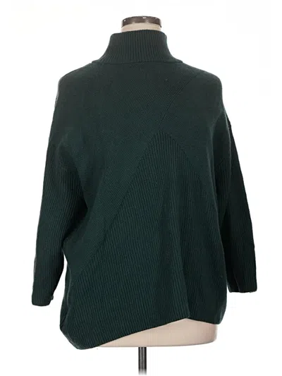 Pre-owned Talbots Turtleneck Sweater In Green