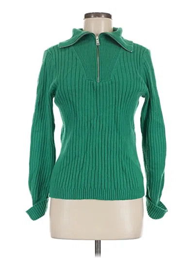 Pre-owned Talbots Turtleneck Sweater In Green