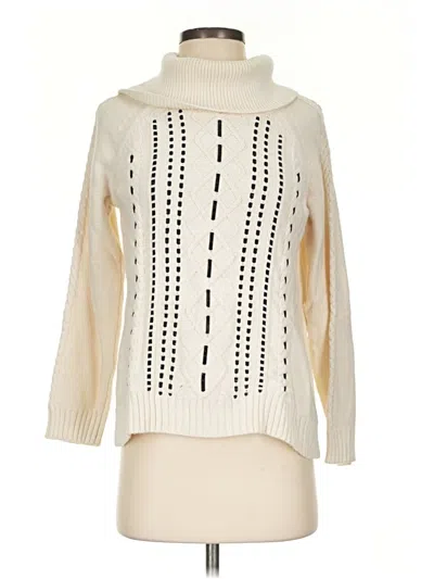 Pre-owned Talbots Turtleneck Sweater In Ivory