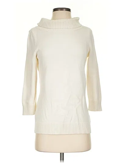 Pre-owned Talbots Turtleneck Sweater In Ivory